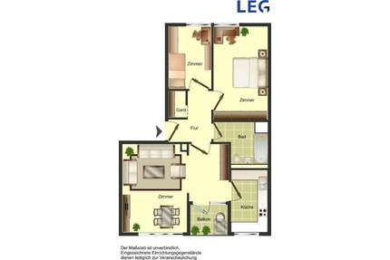 Wohnung zum Mieten in Düsseldorf 749,00 € 68.12 m²