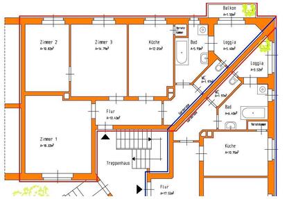 Helle 3-Raum-Wohnung mit Loggia & Balkon + 2 Monate mietfrei - Colditz