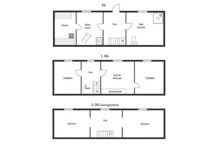 4-Raum-Wohnung mit Sauna in der Innenstadt - Lübeck