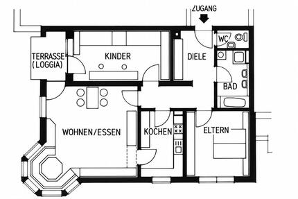 3-Zimmerwohnung in bester Lage mit TiefgarageAufzugBalkon - Günzburg