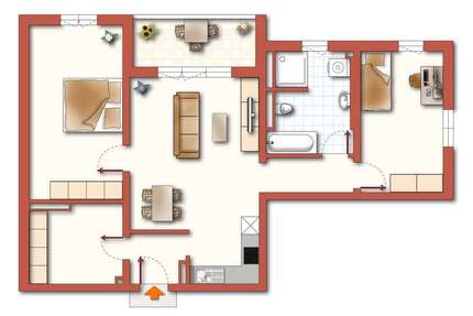 Wohnung zum Mieten in Simbach 790,00 € 86.32 m²