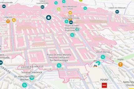 Schöne 2 Zimmer Wohnung im Erdgeschoss - Lübeck Sankt Gertrud