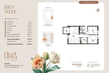 Wohnung zum Mieten in Heilbronn 1.350,00 € 71 m²