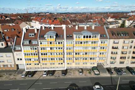 Zentral gelegene, vermietete 2-Zi.-Whg. mit Balkon, Wintergarten & TG-Stpl. in Gibitzenhof, Nürnberg