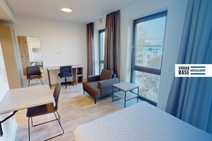 URBAN BASE: Vollmöbliertes Smart-Apartment mit EBK, ALL-IN-MIETE, UVM. am Rheinufer - Düsseldorf Stadtbezirk 3