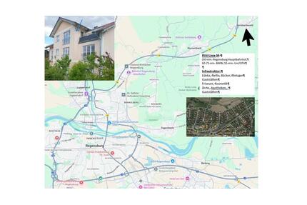 65 qm - 2-ZiBalkon - 660 € - Gemeinde Bernhardswald - Regensburg Gallingkofen