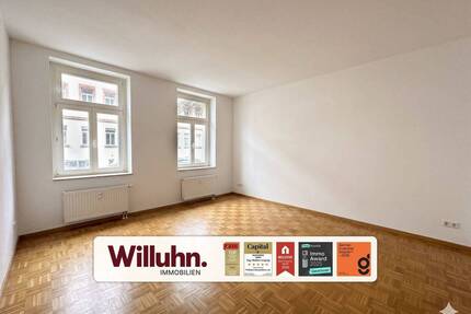 Leipzig-Gohlis | Balkon | Aufzug | Mosaik-Parkett | Einbauküche