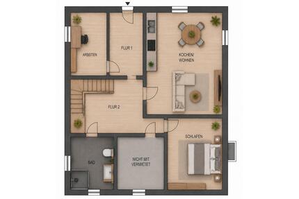 Charmante 2,5-Zimmer-Einliegerwohnung mit separatem Eingang - Illingen