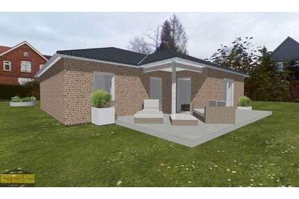 Neubau: Winkelbungalow (Massivhaus als Klinkerbau) in Schiffdorf-Geestenseth inkl. 13,35 kWp PV