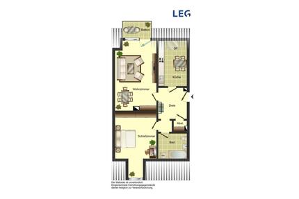 Demnächst frei! 2-Zimmer-Wohnung in Bergkamen Nordberg