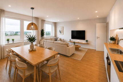 Modern renovierte 4-Zimmerwohnung mit herrlichem Blick in zentraler Lage in Fürstenfeldbruck
