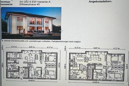 Neubau 4- Zi. Wohnung KfW 40 mit Garten in schönster Lage Machern