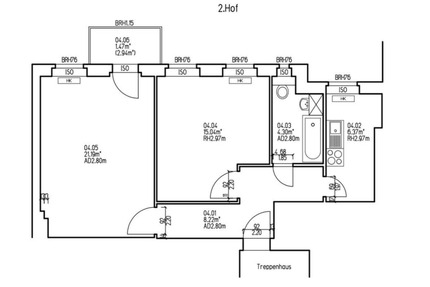 Altbau Wohnung teilmöbliert, 2 Zimmer für 2 Jahre - Berlin Mitte
