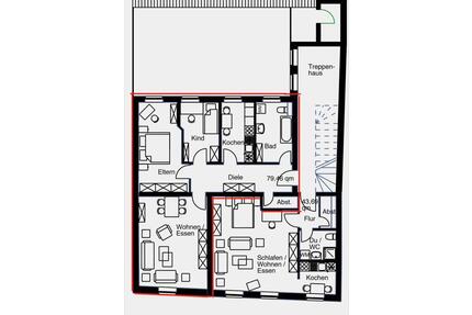 Im Stadtzentrum von Bautzen - Geräumige 3-Raumwohnung