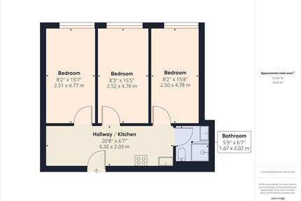 Wohnung zum Mieten in Berlin 515,00 € 11.8 m²