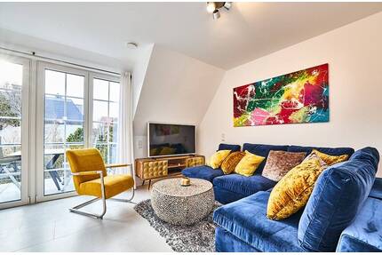 Stylische 4-Zi. FeWo mit Westbalkon in 1a-Strandlage von Westerland - Sylt