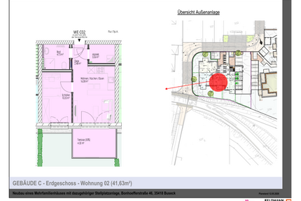 Wohnung zum Mieten in Buseck 610,00 € 41.63 m²