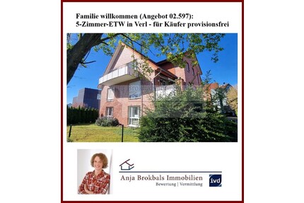 Familie willkommen: 5-Zimmer-ETW in Verl - für Käufer provisionsfrei