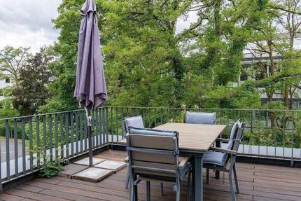Stilvolle 4-Zimmer-Maisonette-Wohnung mit großer Westterrasse zum Wohlfühlen, neue Böden & neues Bad! - Bogen