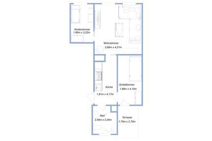 3-Raum Wohnung mit Terasse, 17098 Friedland M6