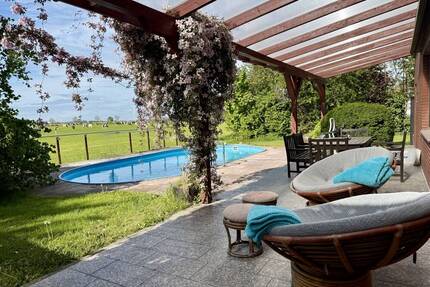 Natur pur, Platz und Pool Traumhaus an der Küste:-) - Wangerland Minsen