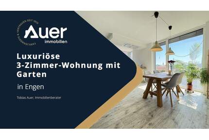 - - -bis 30.06. keine Makler & Notarkosten- - - Moderne 3-Zimmer-Wohnung mit Gartenanteil in Engen