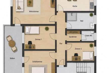 Wohnung zum Mieten in Baiersdorf 1.400,00 € 100 m²