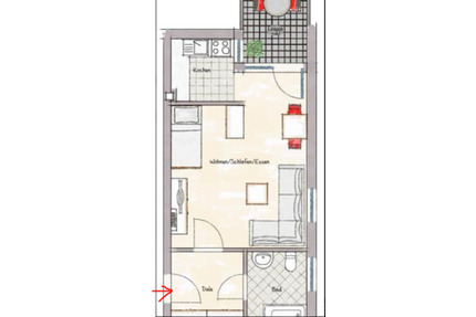 Kompaktes 1-Zimmerappartement in zentraler Lage von Schweinfurt