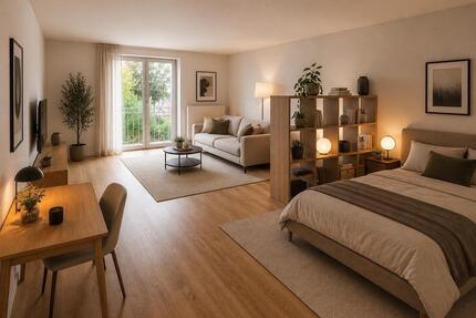 Helle, möblierte 1,5 Zimmer Wohnung - Biberach an der Riß