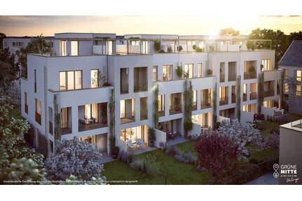 Real geteiltes 5-Zi.-RMH mit großzügiger Süd-West-Dachterrasse und Direktzugang zur TG - Kirchheim b. München