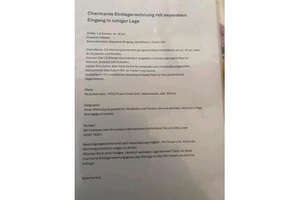 Wohnung zu vermieten - 440,00&nbsp;EUR Kaltmiete, ca.&nbsp; 40,00&nbsp;m&sup2; in Lemgo (PLZ: 32657)