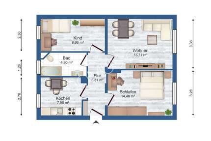 2026 im neuen Zuhause! 3 Zimmer, Garage möglich! - Elstra