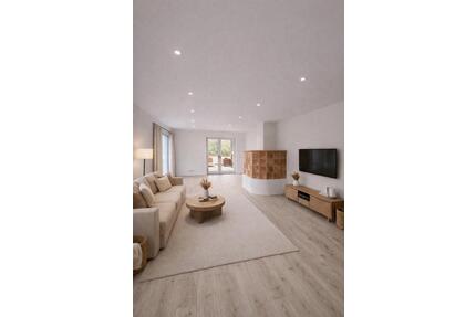 Exklusive 100 m² EG-Wohnung mit Kamin, Balkon & Designküche in Top-Ruhelage - Binau