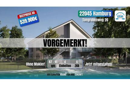 ++BESTPREIS! MIET-ENERGIESPAREND++ 4 ZKB Neubau mit Garten am Ostender Teich - Hamburg Tonndorf