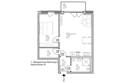 2-Zimmer-Wohnung mit WBS B in Rheurdt