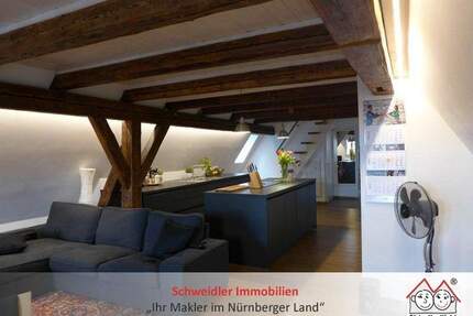 Wohnen & Arbeiten o. auf Zeit? Möblierte Design-Wohnung am Laufer Marktplatz zur All-Incl.-Miete