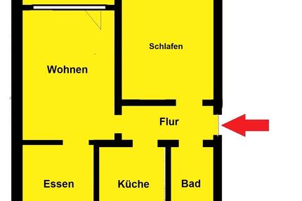 3-Zi.-Wohnung (ca. 63m²), Balkon+Gartennnutzung. Kfz-Stp.möglich! - Schwelm