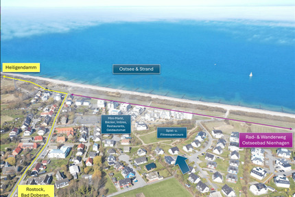 Ferien- & Zweitwohnsitz: 2 Balkone, Kamin, Stellplatz, möbliert - nur 200 m zum Strand - Börgerende-Rethwisch