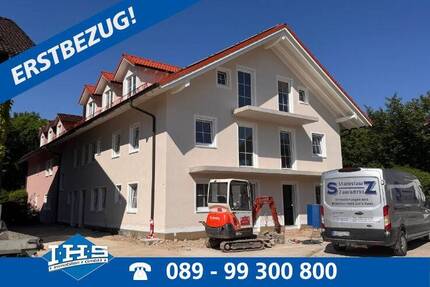 Helle und geräumige 2-Zimmer-Dachwohnung mit Balkon in Neubau Harthausen - Grasbrunn