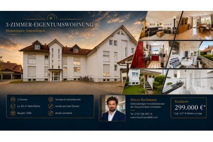 Wohnung zum Kaufen in Memmingen 299.000,00 € 83 m²