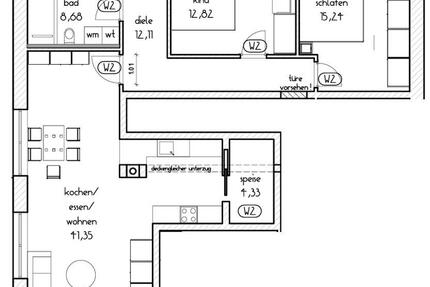 Neubau Einliegerwohnung - 1.045,00&nbsp;EUR Kaltmiete, ca.&nbsp; 95,00&nbsp;m&sup2; in Neuburg an der Donau (PLZ: 86633)