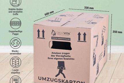 50 Umzugskartons je Stück 1,50€ alle zsm. 50€ - Delitzsch