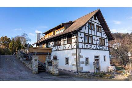 Historisches Mühlengebäude - 2 Familienhaus mit ELW und großer Halle - Stühlingen