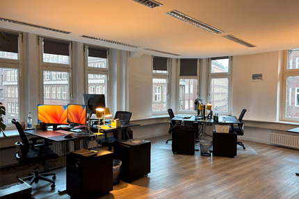 Zentraler Coworking-Schreibtischplatz in Hamburg - 247 WLAN, Küche