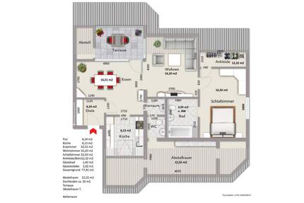 Renovierte 2,5-Zi.‑Dachgeschoss-Whng, Wolfsburg, 74 m2 ab sofort