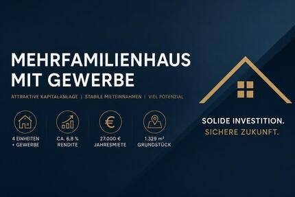 Mehrfamilienhaus mit Gewerbe ca. 6,8 % Rendite - Geiselhöring