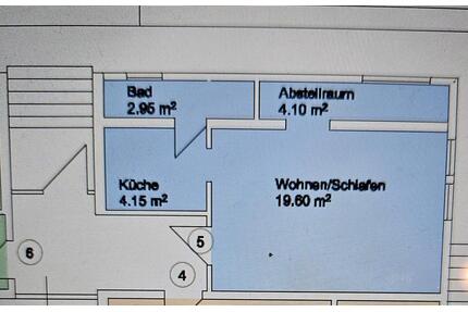 Wohnung zu vermieten - 470,00&nbsp;EUR Kaltmiete, ca.&nbsp; 32,00&nbsp;m&sup2; in Hanau (PLZ: 63450)