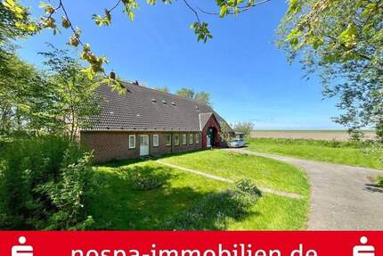 Wohnen und Vermieten unter einem Dach! Ganz idyllisch und nah am Deich! - Osterhever