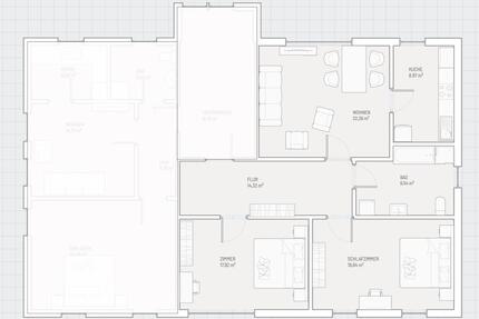3 Zimmer Wohnung mit Einbauküche in Celle - 85 m²