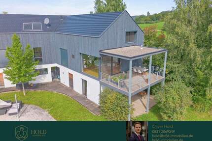 Moderne Doppelhaushälfte in Dietmannsried: Alleinlage mit Blick ins Grüne